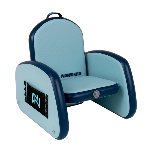 Inflatable Water Chair with Armrests – Portable Floating Seat with D-Ring